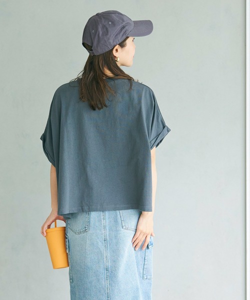 coca（coca）（コカ）の「ワンポイント刺繍キャップ（キャップ・レディース・チャコール/ベージュ・ONE SIZE）」の6枚目の写真