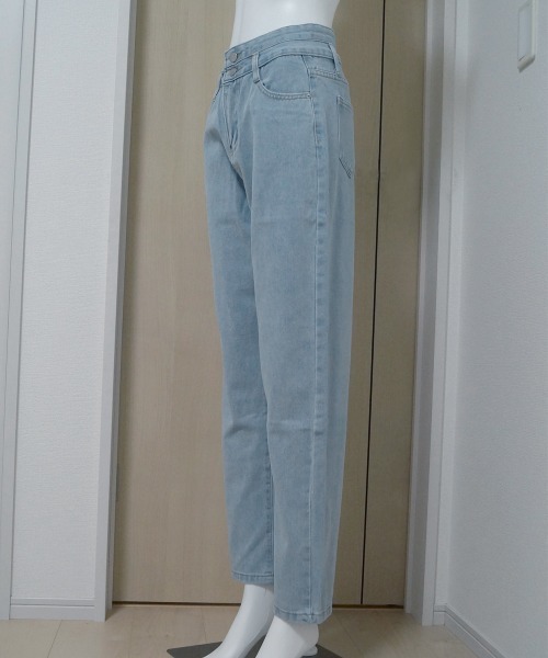 Miniministore(ミニミニストア)の「ストレートデニムパンツ ハイウエスト(デニムパンツ・レディース・サックスブルー・M/S/L)」の8枚目の写真
