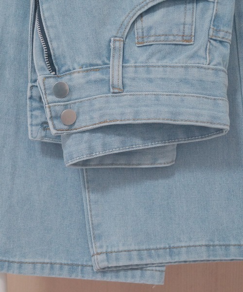 Miniministore(ミニミニストア)の「ストレートデニムパンツ ハイウエスト(デニムパンツ・レディース・サックスブルー・M/S/L)」の10枚目の写真