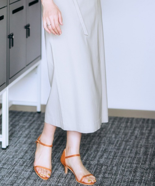 7days Life Styling（セブンデイズライフスタイリング）の「ストレッチベルト付きナロースカート（接触冷感）（スカート・レディース・グレー/ブラック/ベージュ・S/M/L/LL）」の6枚目の写真