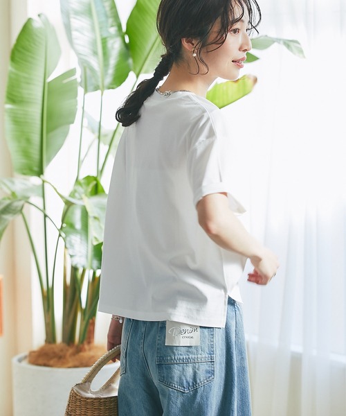 La boutique BonBonラブティックボンボン デニムパワショルシャツ セール】【セットアップ可】デニムパワショルシャツ（シャツ