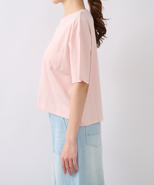 La boutique BonBon（ラブティックボンボン）の「ハート刺繍Tシャツ（Tシャツ/カットソー・レディース・ピンク/ホワイト/チャコールグレー/オフホワイト・FREE）」の13枚目の写真