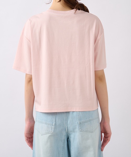 La boutique BonBon（ラブティックボンボン）の「ハート刺繍Tシャツ（Tシャツ/カットソー・レディース・ピンク/ホワイト/チャコールグレー/オフホワイト・FREE）」の14枚目の写真