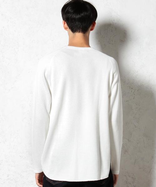 green label relaxing(グリーンレーベルリラクシング)の「T/C WAFFLE FOOT/BALL T カットソー◆(Tシャツ/カットソー・メンズ・グレー/ホワイト・LARGE/MEDIUM/SMALL)」の10枚目の写真