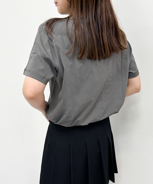 GANNI(ガニー)の「【GANNI / ガニー】 Thin Jersey Loveclub Relaxed(Tシャツ/カットソー・レディース・ブラック系その他/ホワイト・FREE)」の4枚目の写真