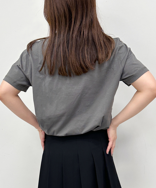 GANNI(ガニー)の「【GANNI / ガニー】 Thin Jersey Loveclub Relaxed(Tシャツ/カットソー・レディース・ブラック系その他/ホワイト・FREE)」の5枚目の写真