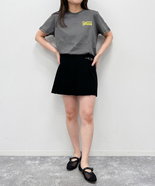 GANNI(ガニー)の「【GANNI / ガニー】 Thin Jersey Loveclub Relaxed(Tシャツ/カットソー・レディース・ブラック系その他/ホワイト・FREE)」の6枚目の写真