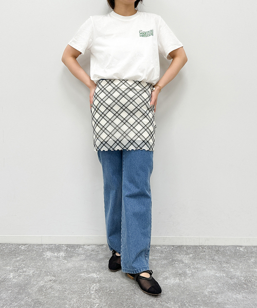 GANNI(ガニー)の「【GANNI / ガニー】 Thin Jersey Loveclub Relaxed(Tシャツ/カットソー・レディース・ブラック系その他/ホワイト・FREE)」の14枚目の写真