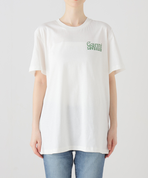 GANNI(ガニー)の「【GANNI / ガニー】 Thin Jersey Loveclub Relaxed(Tシャツ/カットソー・レディース・ブラック系その他/ホワイト・FREE)」の18枚目の写真