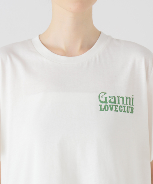 GANNI(ガニー)の「【GANNI / ガニー】 Thin Jersey Loveclub Relaxed(Tシャツ/カットソー・レディース・ブラック系その他/ホワイト・FREE)」の21枚目の写真