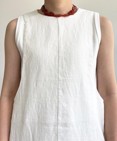 SHENERY（シーナリー）の「2WAYリネンワンピース（ワンピース・レディース・ブラック/オフホワイト/ボルドー・36/38）」の17枚目の写真