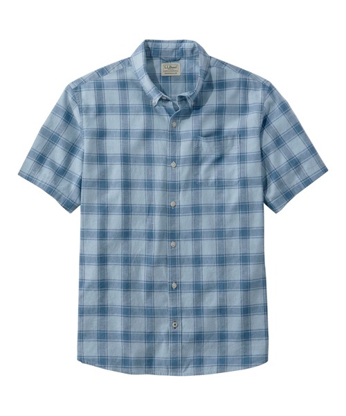 L.L.Bean（エルエルビーン）の「バックヤード・バーベキュー・シャツ、トラディショナル・フィット（ゆったりフィット）　半袖　プラッド 米国フィット・レギュラー（シャツ/ブラウス・メンズ・イエロー系その他/ブルー系その他・SMALL/MEDIUM/LARGE）」の2枚目の写真