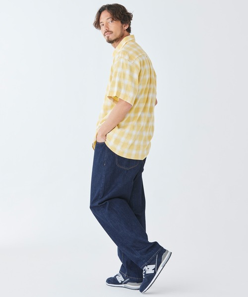 L.L.Bean（エルエルビーン）の「バックヤード・バーベキュー・シャツ、トラディショナル・フィット（ゆったりフィット）　半袖　プラッド 米国フィット・レギュラー（シャツ/ブラウス・メンズ・イエロー系その他/ブルー系その他・SMALL/MEDIUM/LARGE）」の14枚目の写真