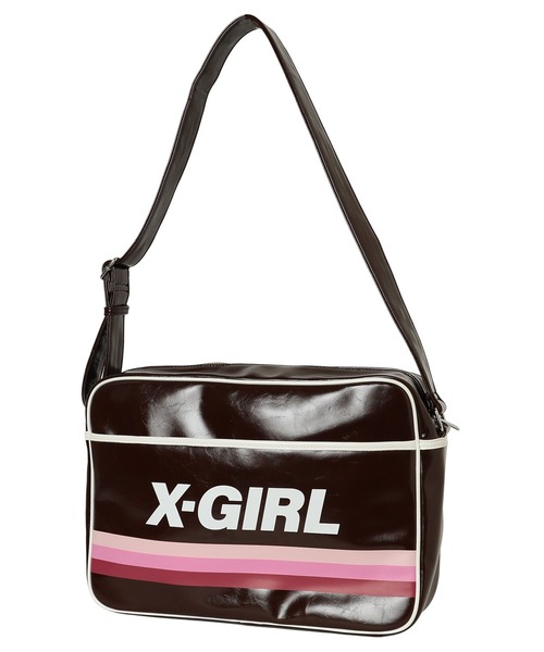 X-girl（エックスガール）の「SHOULDER BAG（ショルダーバッグ・レディース・ブラウン/ネイビー・ONE SIZE）」の8枚目の写真