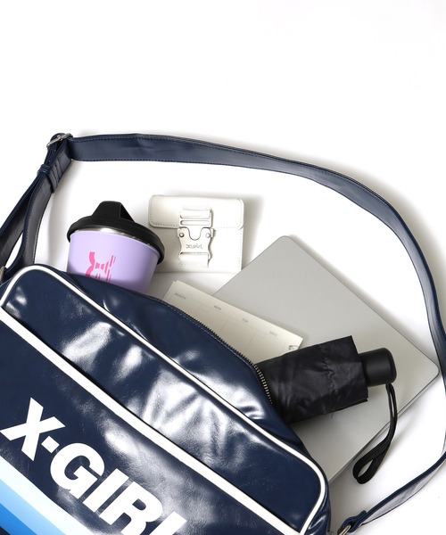 X-girl（エックスガール）の「SHOULDER BAG（ショルダーバッグ・レディース・ブラウン/ネイビー・ONE SIZE）」の16枚目の写真