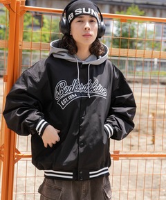 セール】NAUTICA/ノーティカ Arch Logo Leather Award Jacket