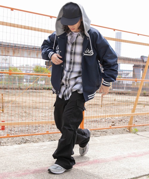 WEGO/【24年秋冬新作】フードワッペンスタジャン（スタジャン）｜WEGO（ウィゴー）