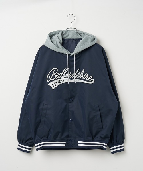 WEGO（ウィゴー）の「WEGO/フードワッペンスタジャン（スタジャン・メンズ・ダークグリーン/ブラック/ネイビー・MEDIUM/LARGE）」の18枚目の写真