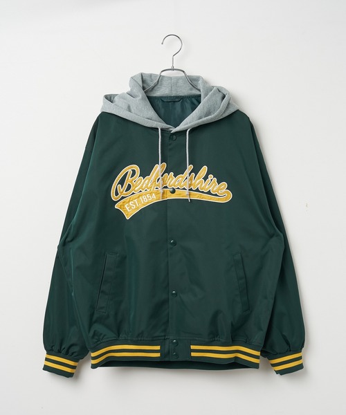 WEGO（ウィゴー）の「WEGO/フードワッペンスタジャン（スタジャン・メンズ・ダークグリーン/ブラック/ネイビー・MEDIUM/LARGE）」の16枚目の写真