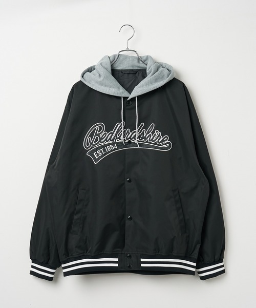 WEGO（ウィゴー）の「WEGO/フードワッペンスタジャン（スタジャン・メンズ・ダークグリーン/ブラック/ネイビー・MEDIUM/LARGE）」の14枚目の写真