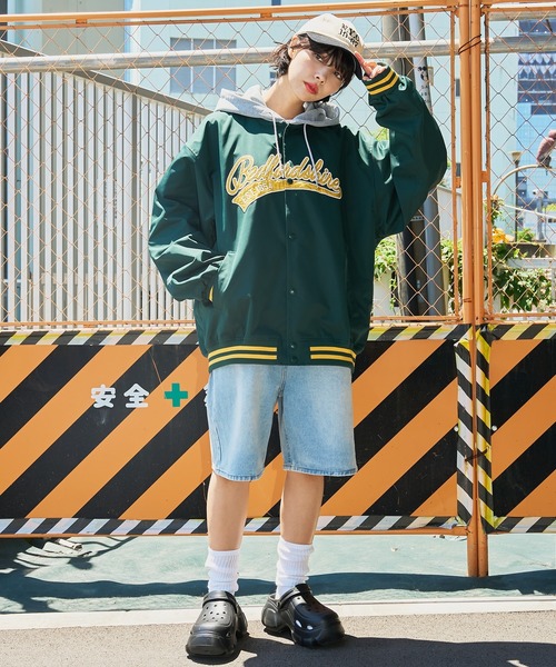 WEGO/【24年秋冬新作】フードワッペンスタジャン（スタジャン）｜WEGO（ウィゴー）