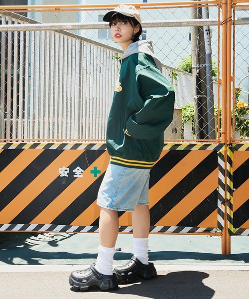 WEGO/【24年秋冬新作】フードワッペンスタジャン（スタジャン）｜WEGO（ウィゴー）