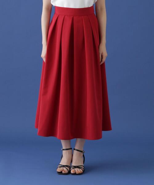PROPORTION BODY DRESSING（プロポーションボディドレッシング）の「タフタタックスカート / 1214220605（スカート・レディース・レッド/ネイビー/オフホワイト・MEDIUM/SMALL）」の17枚目の写真