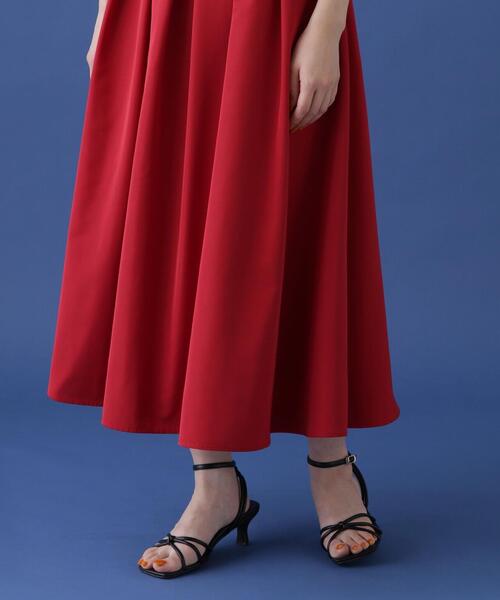 PROPORTION BODY DRESSING（プロポーションボディドレッシング）の「タフタタックスカート / 1214220605（スカート・レディース・レッド/ネイビー/オフホワイト・MEDIUM/SMALL）」の14枚目の写真