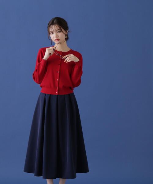 PROPORTION BODY DRESSING（プロポーションボディドレッシング）の「タフタタックスカート / 1214220605（スカート・レディース・レッド/ネイビー/オフホワイト・MEDIUM/SMALL）」の7枚目の写真