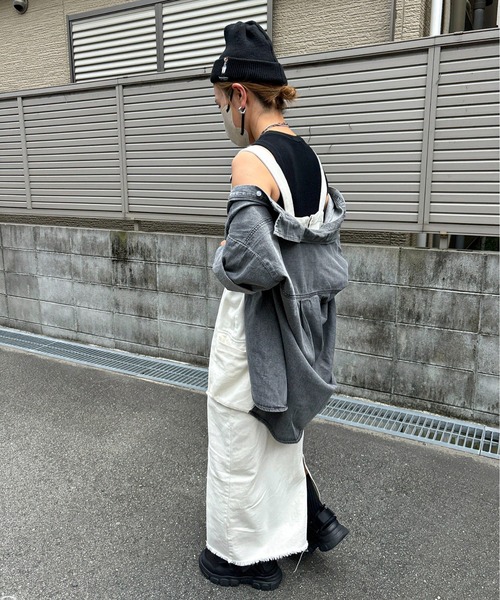 feepur by saya(フェピュールバイサヤ)の「ハーフスリーブデニムシャツ(シャツ/ブラウス・レディース・グレー/ブルー/アイボリー・MEDIUM)」の11枚目の写真