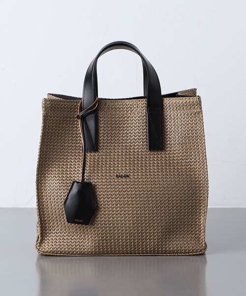 hALON（アーロン）の「＜hALON＞ ソフト メッシュ ミニ トートバッグ（トートバッグ・メンズ・ベージュ/ダークブラウン・FREE）」の9枚目の写真