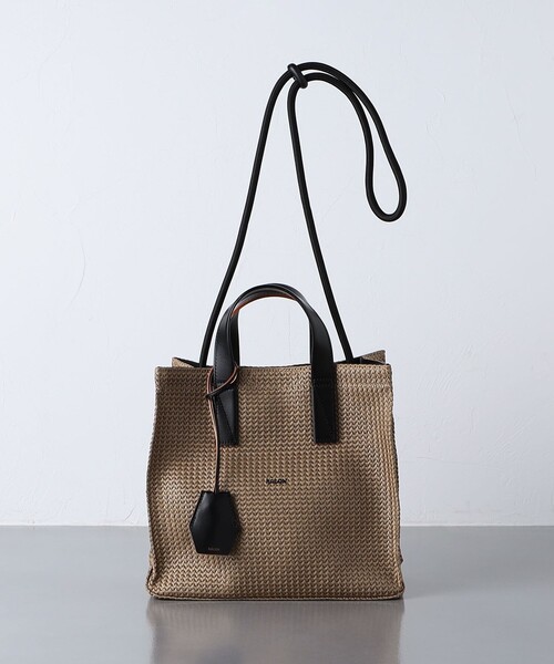 hALON（アーロン）の「＜hALON＞ ソフト メッシュ ミニ トートバッグ（トートバッグ・メンズ・ベージュ/ダークブラウン・FREE）」の10枚目の写真