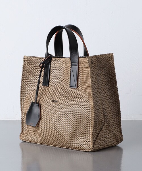 hALON（アーロン）の「＜hALON＞ ソフト メッシュ ミニ トートバッグ（トートバッグ・メンズ・ベージュ/ダークブラウン・FREE）」の13枚目の写真