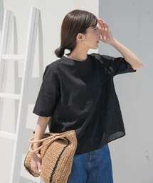 URBAN RESEARCH DOORS | リネンコットンバックリボンブラウス(シャツ/ブラウス)