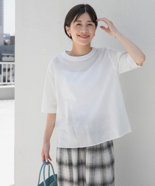 URBAN RESEARCH DOORS - 新品 タグ付き リネンコットン バックリボンブラウス DOORS ドアーズ URBAN RESEARCH DOORS - 新品 タグ付き リネンコットン バック