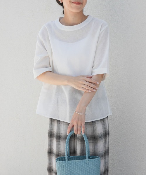 URBAN RESEARCH - 【新品】アーバンリサーチ 袖リボン リネン ブラウス ヴィンテージ 通販ファッション - 【新品】アーバンリサーチ 袖