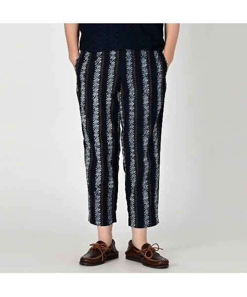 45R（フォーティファイブアール）の「バティックプリントのイージースラックス（インディゴ）（スラックス・レディース・インディゴブルー・MEDIUM/LARGE）」の9枚目の写真