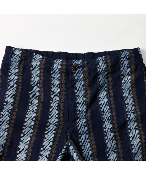 45R（フォーティファイブアール）の「バティックプリントのイージースラックス（インディゴ）（スラックス・レディース・インディゴブルー・MEDIUM/LARGE）」の5枚目の写真