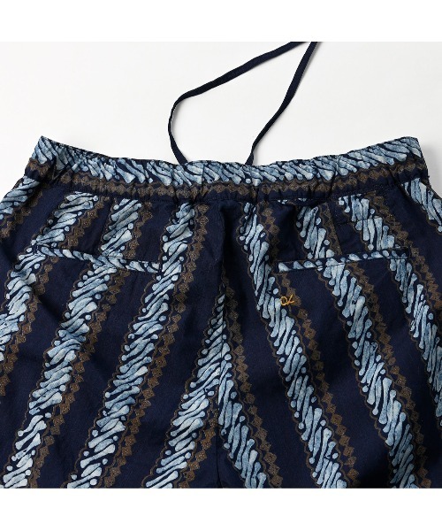 45R（フォーティファイブアール）の「バティックプリントのイージースラックス（インディゴ）（スラックス・レディース・インディゴブルー・MEDIUM/LARGE）」の15枚目の写真