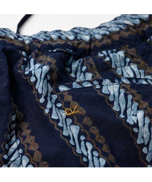 45R（フォーティファイブアール）の「バティックプリントのイージースラックス（インディゴ）（スラックス・レディース・インディゴブルー・MEDIUM/LARGE）」の13枚目の写真