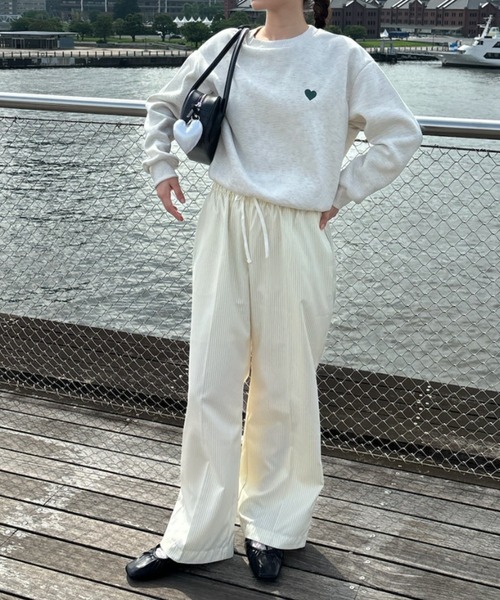 Birthday room（バースデイルーム）の「ピンストライプダブルウエストパンツ / pinstripe double waist pants（スラックス・レディース・オフホワイト/グレー/ネイビー・FREE）」の20枚目の写真