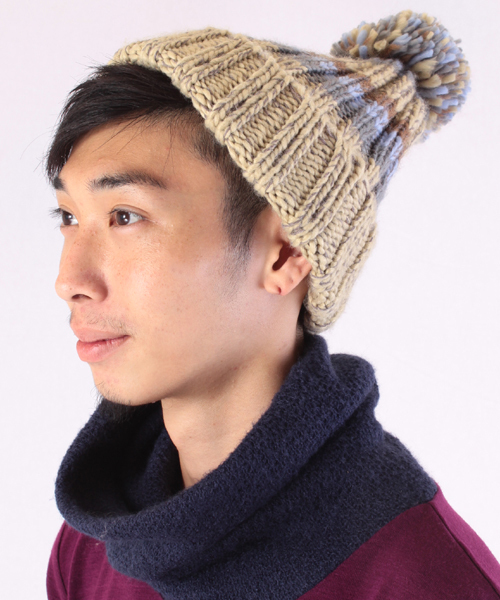 チャイハネ（チャイハネ）の「【チャイハネ】ボーヌニットキャップ（ユニセックス）（ニットキャップ/ビーニー・レディース・ベージュ/カーキ/レッド/パープル/ターコイズブルー/ワイン/ブラウン/イエロー/ブラック系その他・FREE）」の21枚目の写真