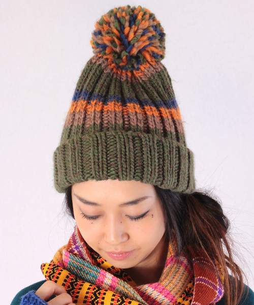 チャイハネ（チャイハネ）の「【チャイハネ】ボーヌニットキャップ（ユニセックス）（ニットキャップ/ビーニー・レディース・ベージュ/カーキ/レッド/パープル/ターコイズブルー/ワイン/ブラウン/イエロー/ブラック系その他・FREE）」の22枚目の写真