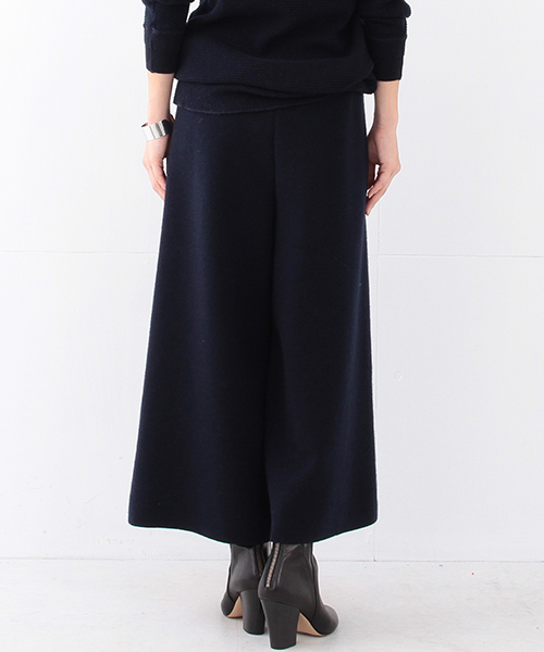 Demi-Luxe BEAMS（デミルクス ビームス）の「【BAILA1月号掲載】Demi-Luxe BEAMS / ミラノリブ ワイドパンツ（その他パンツ・レディース・チャコールグレー/ネイビー・ONE SIZE）」の19枚目の写真