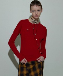 MAISON SPECIAL | 【24AUTUMN PRE-ORDER】Asymmetry Knit Cardigan/アシンメトリーニットカーディガン【MAISON SPECIAL/メゾンスペシャル】(カーディガン/ボレロ)