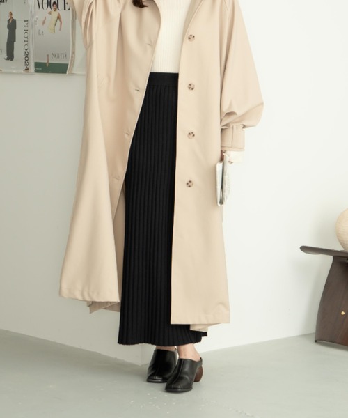 hinari（ヒナリ）の「Iラインシルエットニットスカート（スカート・レディース・チャコールグレー/ブラック/アイボリー・SMALL/X-SMALL/FREE）」の13枚目の写真