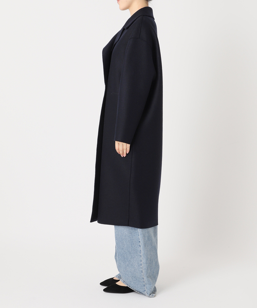 HARRIS WHARF LONDON(ハリスワーフロンドン)の「別注【HARRIS WHARF LONDON】Women dropped shoulder d.b.coa:コート(その他アウター・レディース・オートミール/ネイビー/パープル・40)」の13枚目の写真