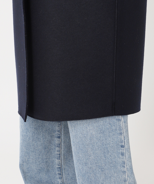HARRIS WHARF LONDON(ハリスワーフロンドン)の「別注【HARRIS WHARF LONDON】Women dropped shoulder d.b.coa:コート(その他アウター・レディース・オートミール/ネイビー/パープル・40)」の20枚目の写真