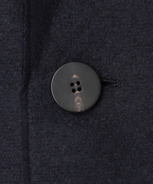 HARRIS WHARF LONDON(ハリスワーフロンドン)の「別注【HARRIS WHARF LONDON】Women dropped shoulder d.b.coa:コート(その他アウター・レディース・オートミール/ネイビー/パープル・40)」の21枚目の写真