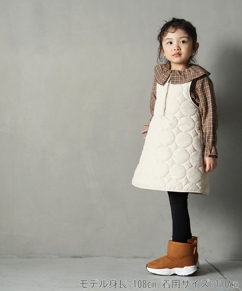 MAKE YOUR DAY（メイクユアデイ）の「ビッグフリルカラーブラウス■80～140cm（シャツ/ブラウス・キッズ・ベージュ/レッド/ブルー/オフホワイト・80/110/120/130/140/90/100）」の13枚目の写真